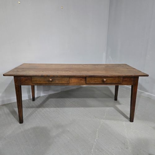 fig 1. Super French Oak Kitchen Refrectory Dining Table