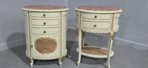 fig 1. Super Pair French Bedside Chests of Drawers