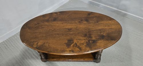 fig 1. Oak Plank Coffee Table