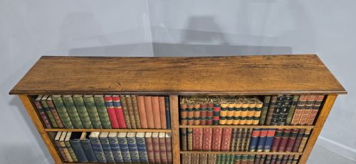 fig 1. Wonderful Golden Oak Adjustable Library Bookcase