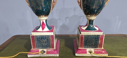 HUGE PAIR VIENNA TABLE LAMPS - ADDITIONAL PHOTO 6