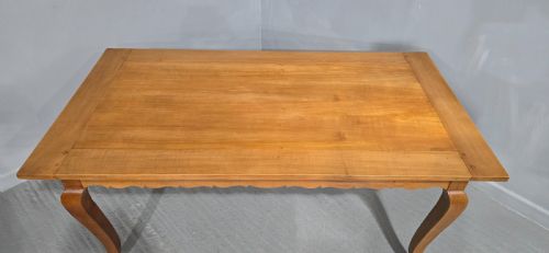 VERY GOOD FRENCH CHERRY FARMHOUSE KITCHEN REFRECTORY DINING TABLE - ADDITIONAL PHOTO 1