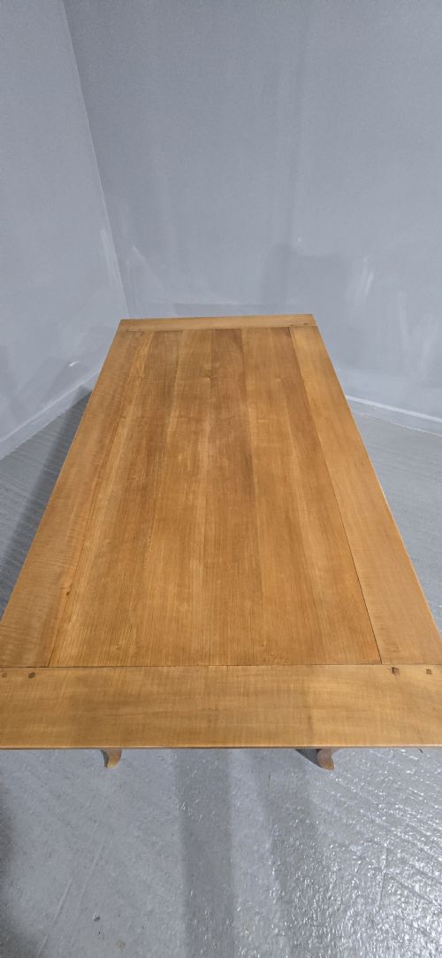 VERY GOOD FRENCH CHERRY FARMHOUSE KITCHEN REFRECTORY DINING TABLE - ADDITIONAL PHOTO 8