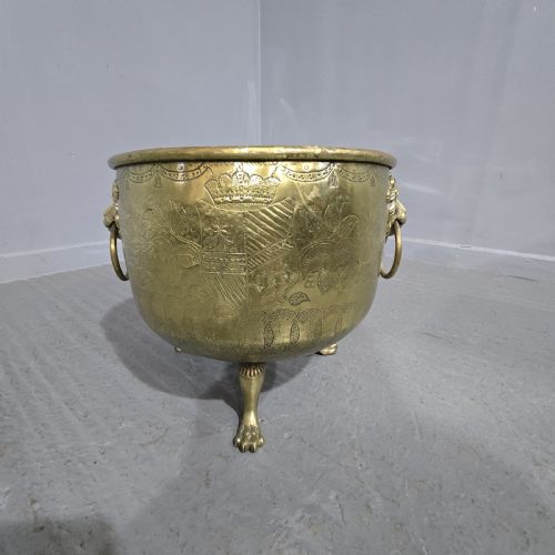Georgian Brass Log Bin