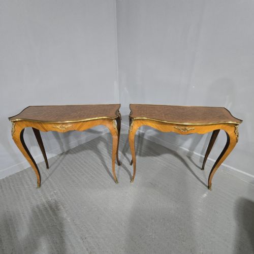 A Good Pair French Console Hall Tables