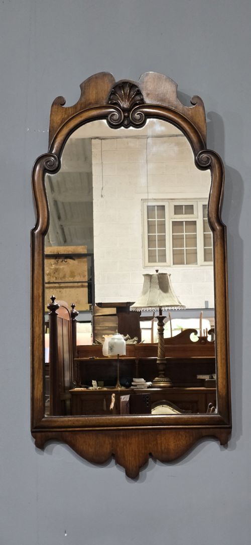 QUEEN ANNE WALNUT MIRROR - ADDITIONAL PHOTO 1