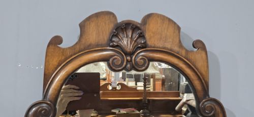 QUEEN ANNE WALNUT MIRROR - ADDITIONAL PHOTO 4