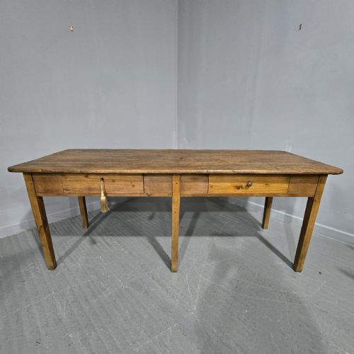 Good French Pine Refrectory Farmhouse Kitchen Dining Table