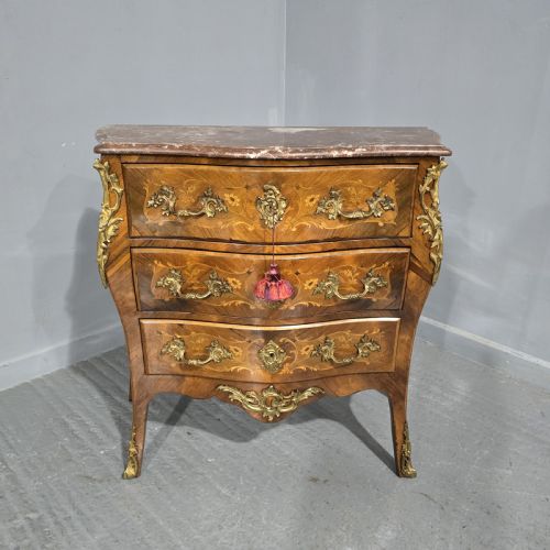 fig 1. Super French Marquetry Commode Chest Drawers
