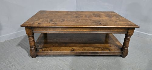 fig 1. Outstanding Large Burr Oak Coffee Table