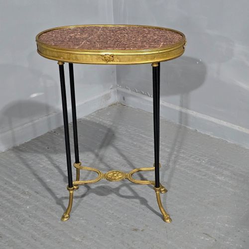 fig 1. Fine French Marble Topped Gueridon