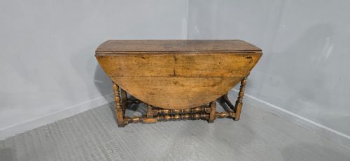 SUPER C18TH OAK DROPLEAF DINING TABLE - ADDITIONAL PHOTO 1