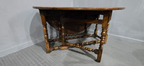 SUPER C18TH OAK DROPLEAF DINING TABLE - ADDITIONAL PHOTO 2