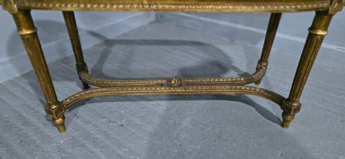 FRENCH GILT DUET STOOL - ADDITIONAL PHOTO 3
