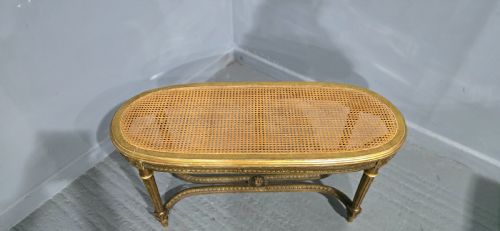 FRENCH GILT DUET STOOL - ADDITIONAL PHOTO 4