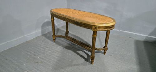FRENCH GILT DUET STOOL - ADDITIONAL PHOTO 6
