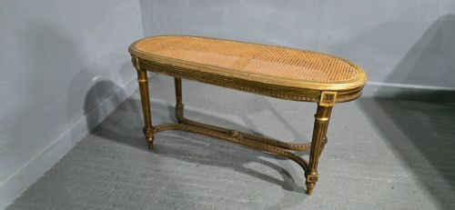 FRENCH GILT DUET STOOL - ADDITIONAL PHOTO 7