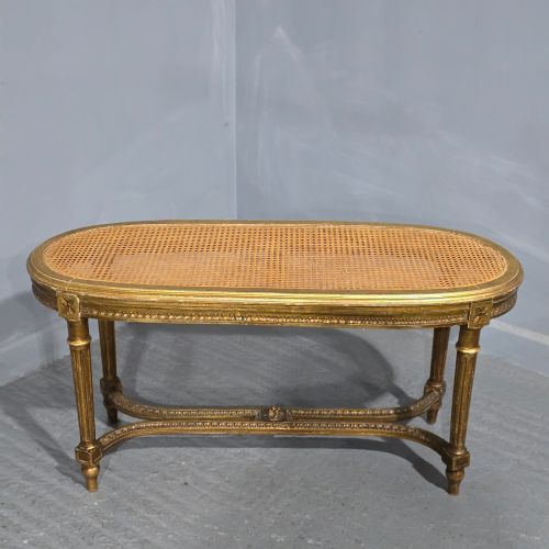 FRENCH GILT DUET STOOL - ADDITIONAL PHOTO 1