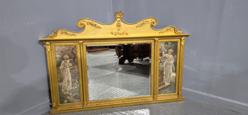 EDWARDIAN GILT OVERMANTLE - ADDITIONAL PHOTO 3
