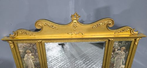 EDWARDIAN GILT OVERMANTLE - ADDITIONAL PHOTO 5