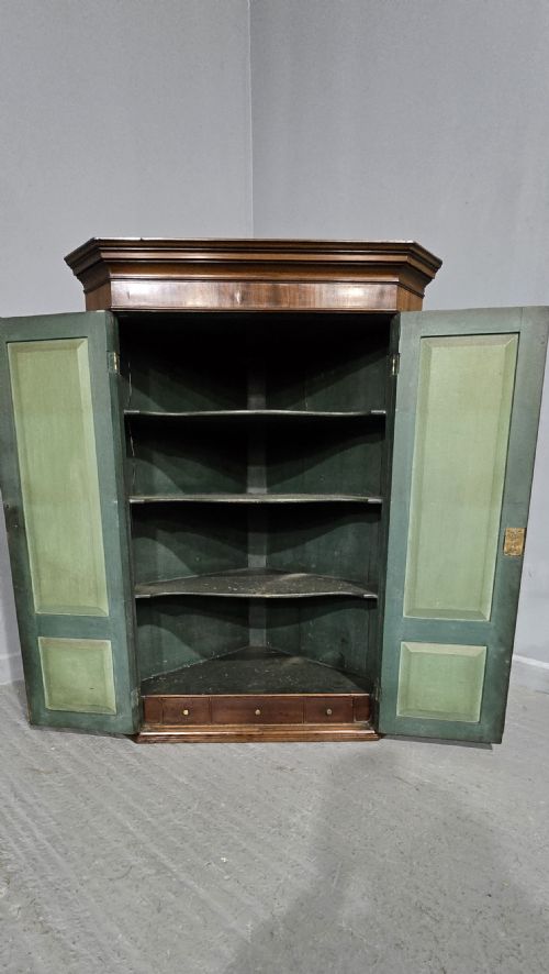 REGENCY MAHOGANY CORNER CUPBOARD - ADDITIONAL PHOTO 2