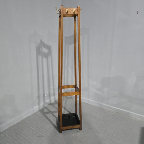 fig 1. Oak Coat Stick Stand