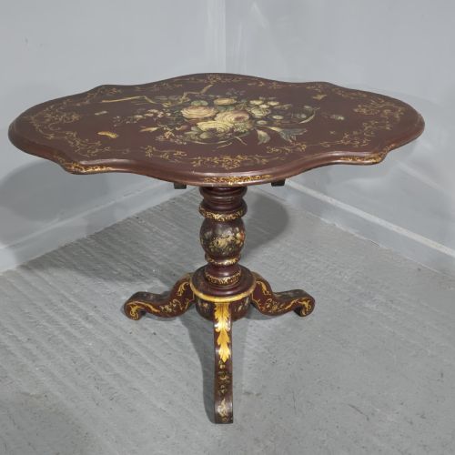 SUPERB ITALIAN PAINTED TABLE - ADDITIONAL PHOTO 11