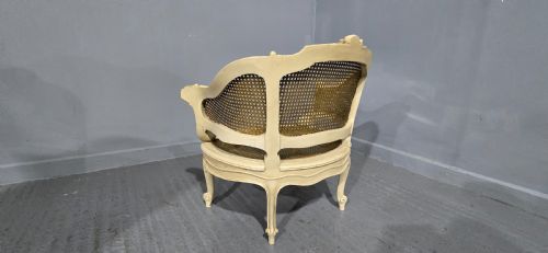 SUPERB FRENCH BERGERE TUB CHAIR - ADDITIONAL PHOTO 3