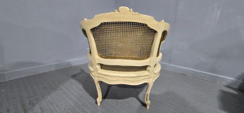 SUPERB FRENCH BERGERE TUB CHAIR - ADDITIONAL PHOTO 5