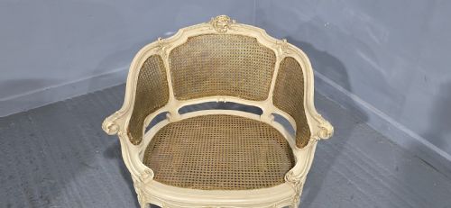 SUPERB FRENCH BERGERE TUB CHAIR - ADDITIONAL PHOTO 8