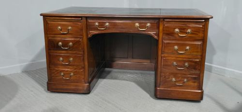 fig 1. Superb Mahogany Pedestal Desk