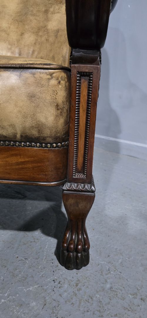 OUTSTANDING LIBRARY CHAIR IN THE MANNER OF GEORGE BULLOCK - ADDITIONAL PHOTO 8