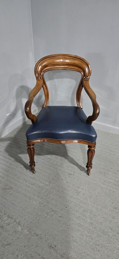 fig 1. Early Victorian Mahogany Desk Chair