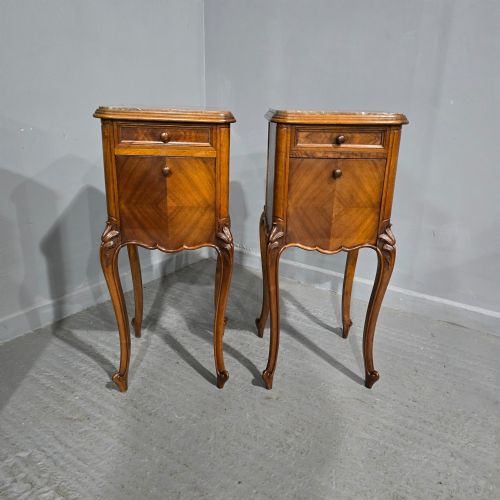 fig 1. Super Pair French Bedside Lamp Cabinets
