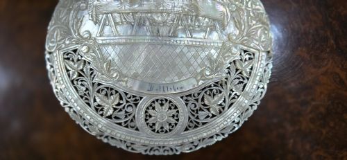 fig 1. Superb Mother of Pearl Carved Shell