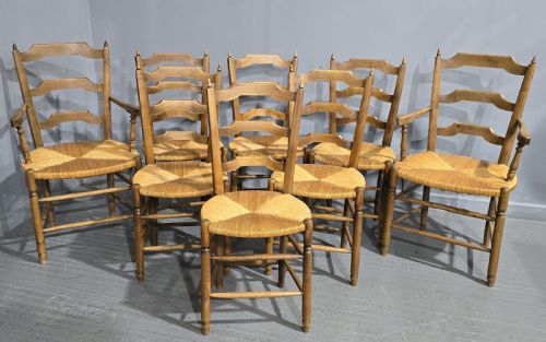 SUPER SET EIGHT FRENCH DINING CHAIRS - ADDITIONAL PHOTO 1
