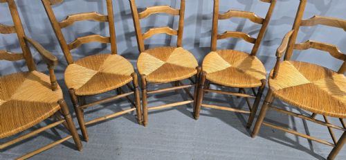 SUPER SET EIGHT FRENCH DINING CHAIRS - ADDITIONAL PHOTO 4