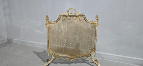 VICTORIAN GILT BRASS FIRE GUARD - ADDITIONAL PHOTO 7