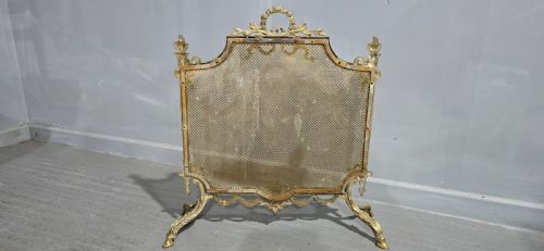 VICTORIAN GILT BRASS FIRE GUARD - ADDITIONAL PHOTO 8