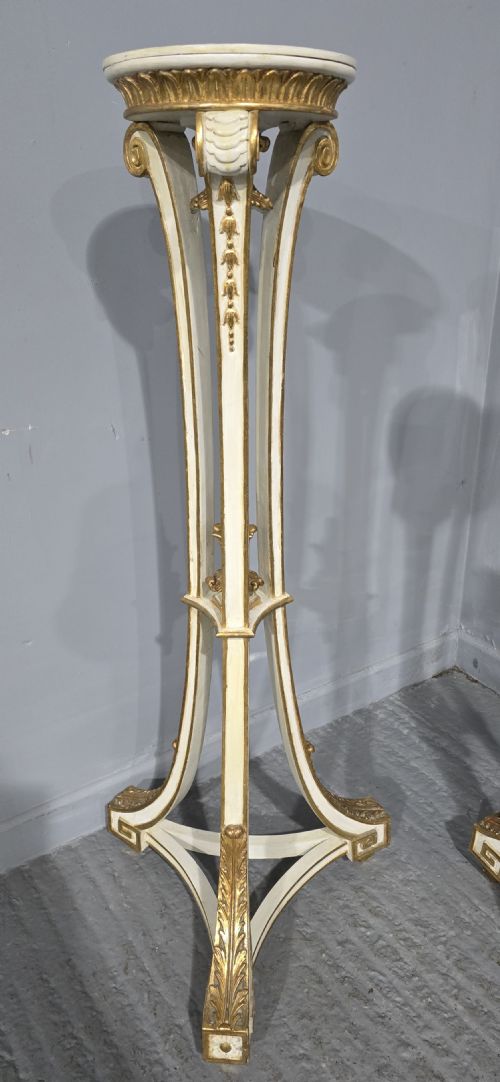 fig 1. Super Pair Parcel Gilt Torchere Stands