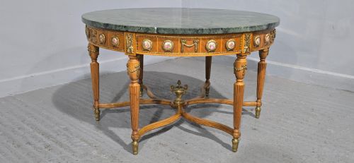 fig 1. Super Marble and Porcelain Plaque Coffee Table