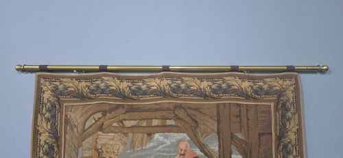 FRENCH SIGNED TAPESTRY - ADDITIONAL PHOTO 1