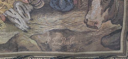 FRENCH SIGNED TAPESTRY - ADDITIONAL PHOTO 4