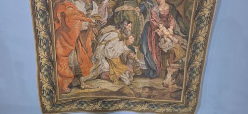 FRENCH SIGNED TAPESTRY - ADDITIONAL PHOTO 8