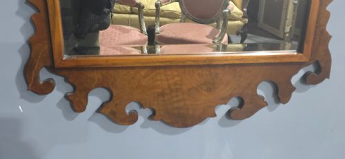 BURR WALNUT WALL MIRROR - ADDITIONAL PHOTO 3