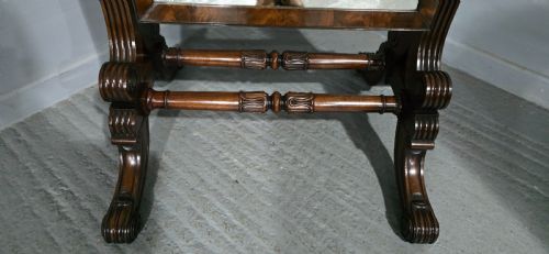FINE REGENCY MAHOGANY CHEVAL MIRROR - ADDITIONAL PHOTO 4