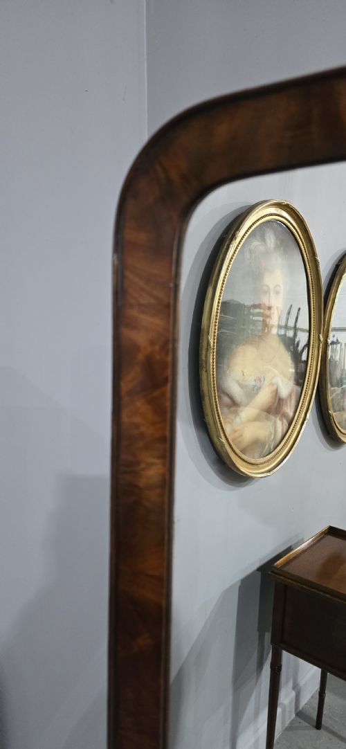 FINE REGENCY MAHOGANY CHEVAL MIRROR - ADDITIONAL PHOTO 12