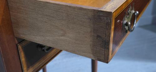 VERY PRETTY TWO DRAWER SIDE TABLE - ADDITIONAL PHOTO 7