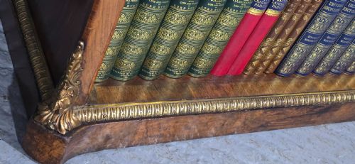 TOP QUALITY ENGLISH WALNUT OPEN LIBRARY BOOKCASE - ADDITIONAL PHOTO 10