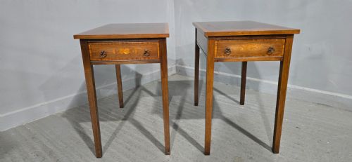 fig 1. Fine Pair Mahogany Lamp Tables